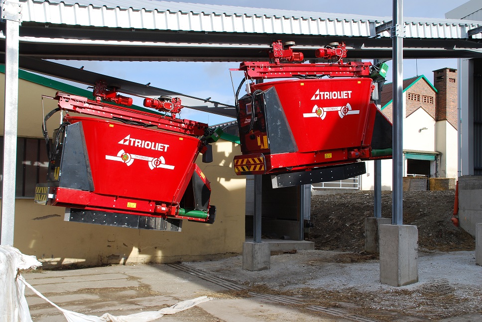 hangende voerobot Triomatic 