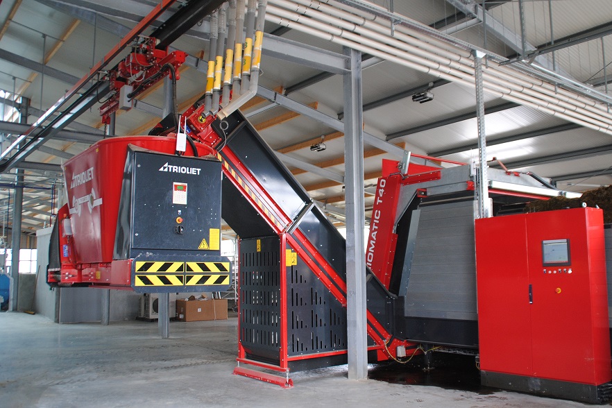 hangende voerobot Triomatic 